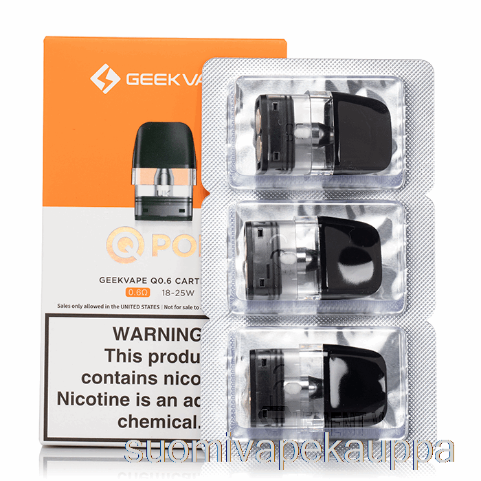 Vape Netistä Geek Vape Q Vaihtokotelot 0.6ohm Pods